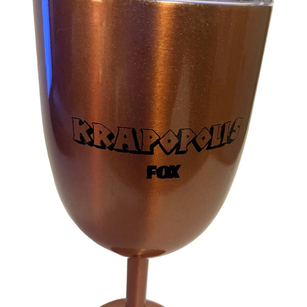 Fox Krapopolis TV Show Promotional Copper Insulated Stainless Steel Wine Tumbler